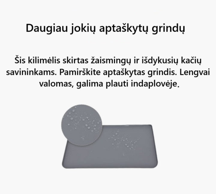 Kilimėlis girdyklai katėms